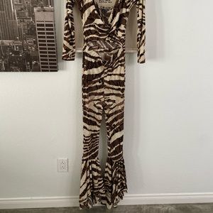 Snake Print Jumpsuit